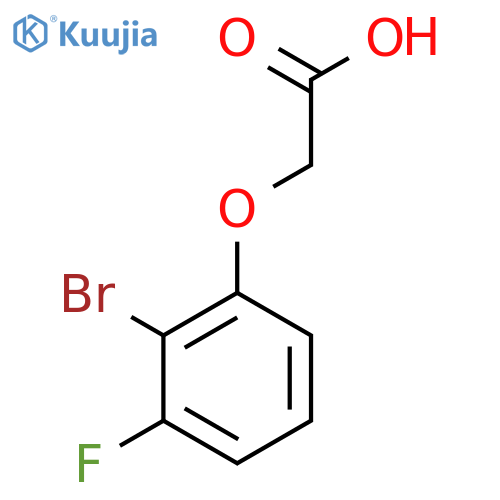 2-(2-bromo-3-fluorophenoxy)acetic acid structure