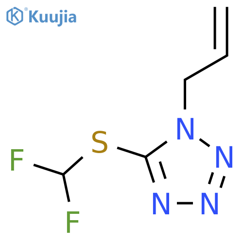 5-(difluoromethyl)sulfanyl-1-(prop-2-en-1-yl)-1H-1,2,3,4-tetrazole structure