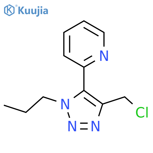 2-4-(chloromethyl)-1-propyl-1H-1,2,3-triazol-5-ylpyridine structure