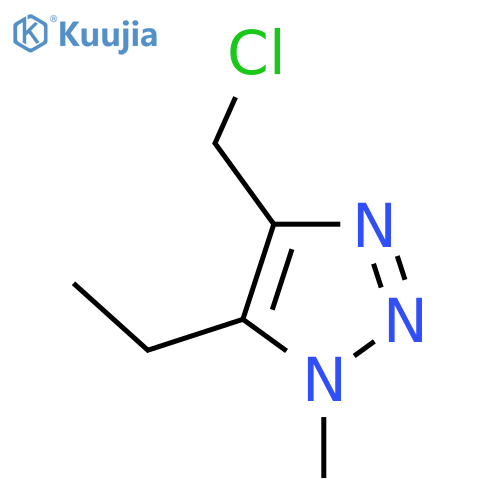 4-(chloromethyl)-5-ethyl-1-methyl-1H-1,2,3-triazole structure