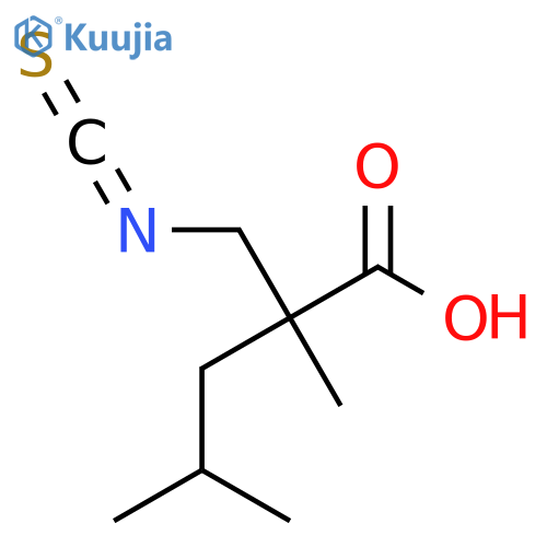 2-(isothiocyanatomethyl)-2,4-dimethylpentanoic acid structure