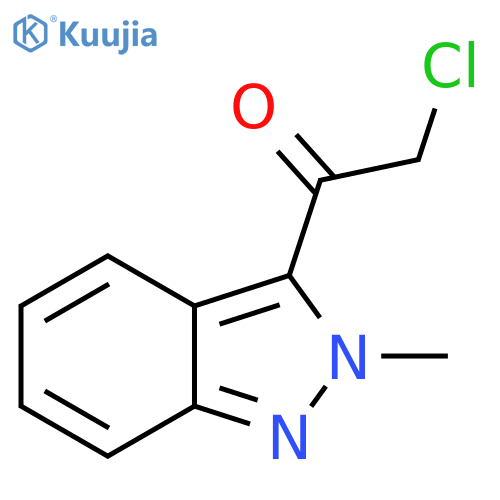 2-chloro-1-(2-methyl-2H-indazol-3-yl)ethan-1-one structure
