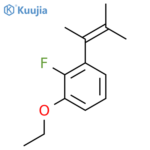 1-ethoxy-2-fluoro-3-(3-methylbut-2-en-2-yl)benzene structure