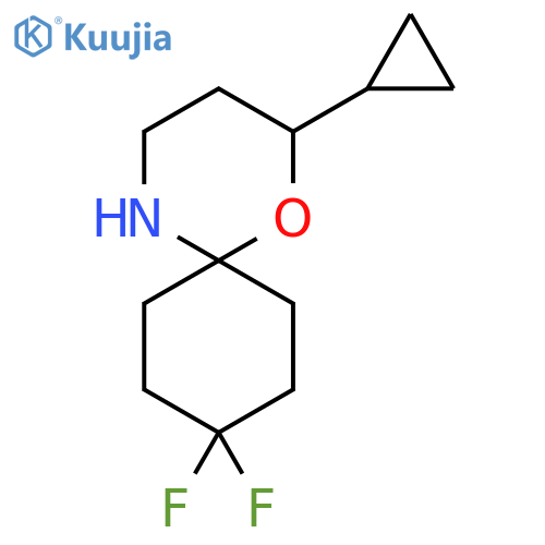 2-cyclopropyl-9,9-difluoro-1-oxa-5-azaspiro5.5undecane structure