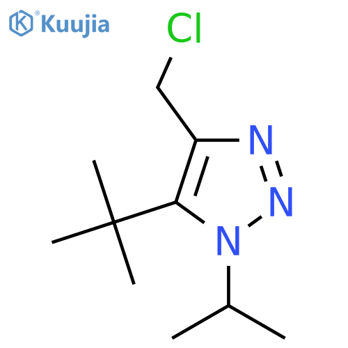 5-tert-butyl-4-(chloromethyl)-1-(propan-2-yl)-1H-1,2,3-triazole structure