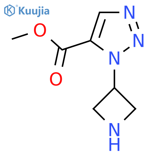 methyl 1-(azetidin-3-yl)-1H-1,2,3-triazole-5-carboxylate structure