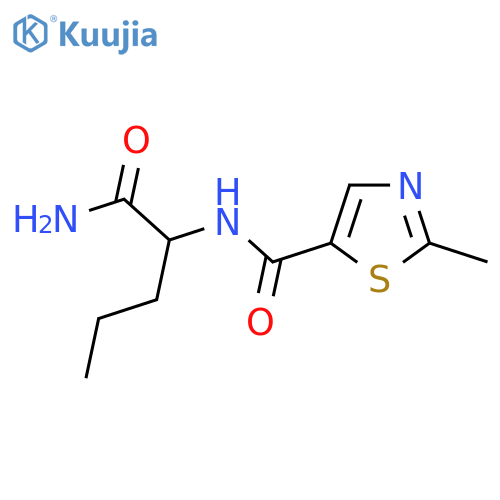2-(2-methyl-1,3-thiazol-5-yl)formamidopentanamide structure