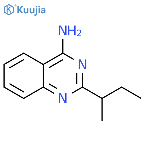 4-Quinazolinamine, 2-(1-methylpropyl)- structure