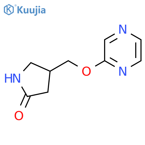 4-[(Pyrazin-2-yloxy)methyl]pyrrolidin-2-one structure