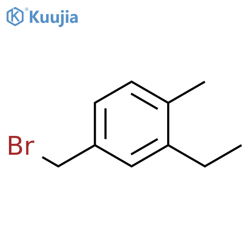 4-(bromomethyl)-2-ethyl-1-methylbenzene structure