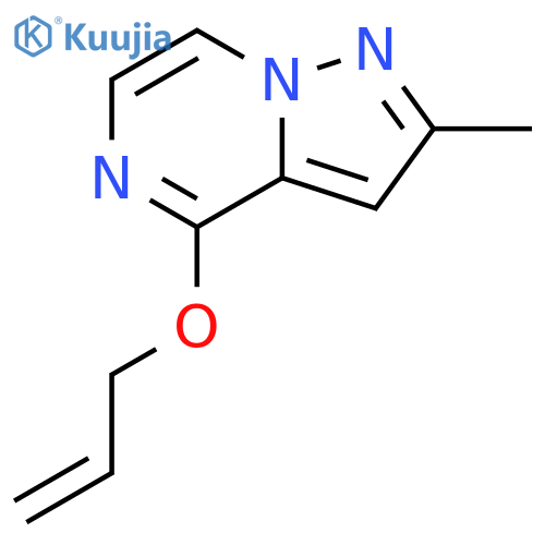 2-methyl-4-(prop-2-en-1-yloxy)pyrazolo[1,5-a]pyrazine structure