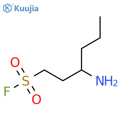 3-aminohexane-1-sulfonyl fluoride structure