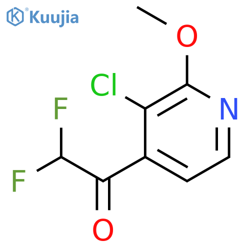 1-(3-Chloro-2-methoxypyridin-4-yl)-2,2-difluoroethanone structure
