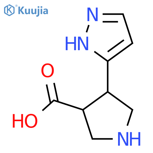 4-(1H-pyrazol-3-yl)pyrrolidine-3-carboxylic acid structure