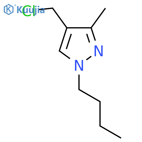 1-butyl-4-(chloromethyl)-3-methyl-1H-pyrazole structure
