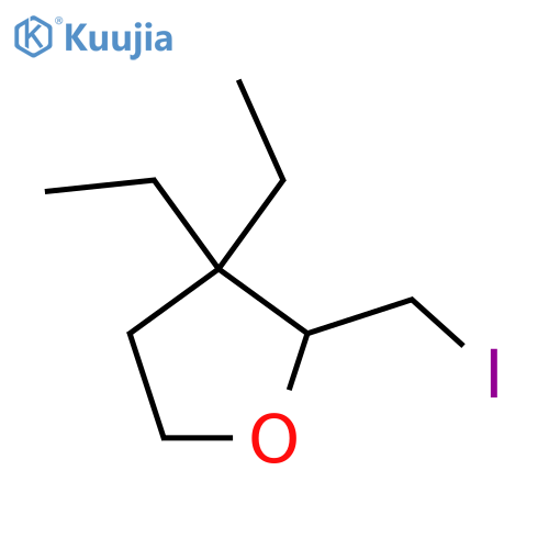 3,3-Diethyl-2-(iodomethyl)oxolane structure