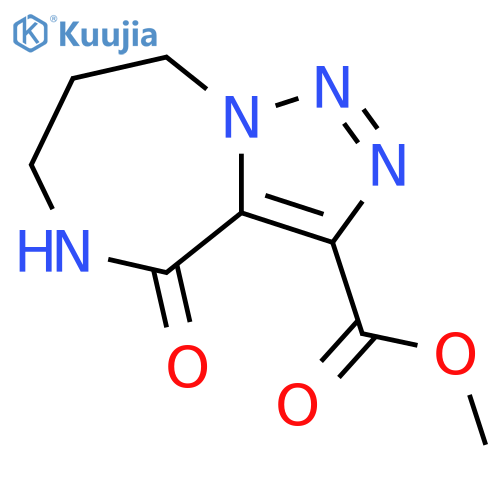 methyl 4-oxo-4H,5H,6H,7H,8H-1,2,3triazolo1,5-a1,4diazepine-3-carboxylate structure