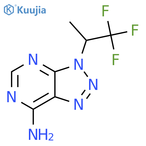 3-(1,1,1-trifluoropropan-2-yl)-3H-1,2,3triazolo4,5-dpyrimidin-7-amine structure