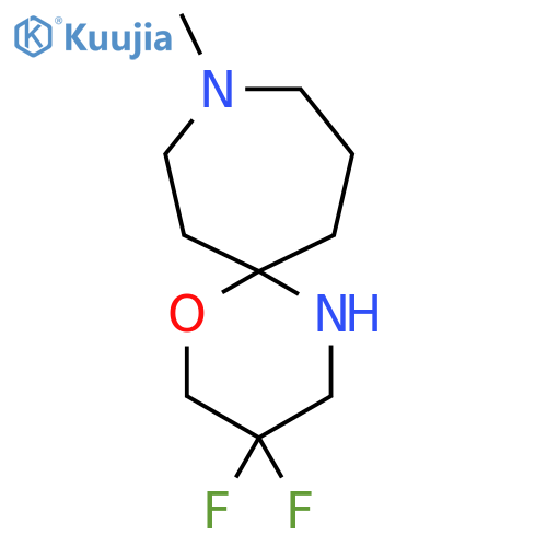 3,3-difluoro-9-methyl-1-oxa-5,9-diazaspiro5.6dodecane structure