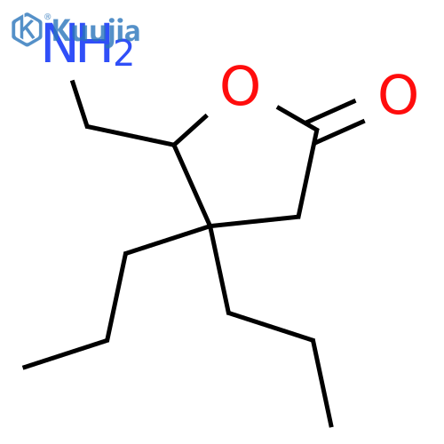5-(aminomethyl)-4,4-dipropyloxolan-2-one structure