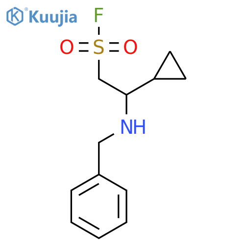 2-(benzylamino)-2-cyclopropylethane-1-sulfonyl fluoride structure