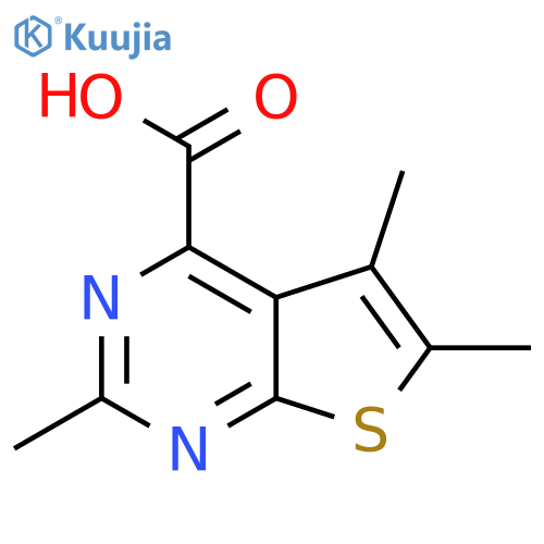 trimethylthieno2,3-dpyrimidine-4-carboxylic acid structure