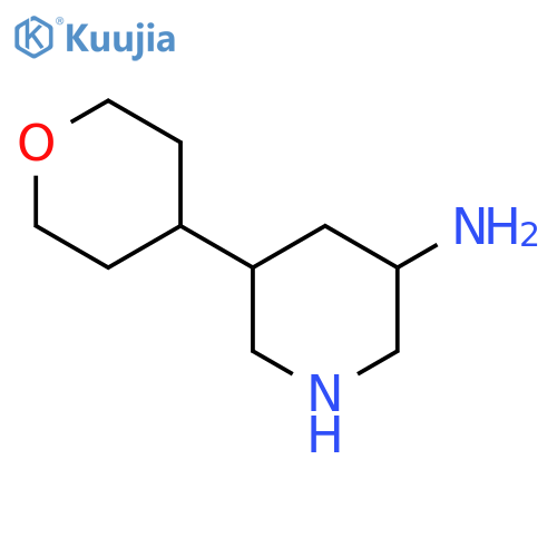 5-(oxan-4-yl)piperidin-3-amine structure