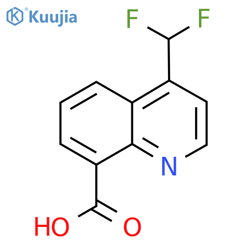 4-(Difluoromethyl)quinoline-8-carboxylic acid structure