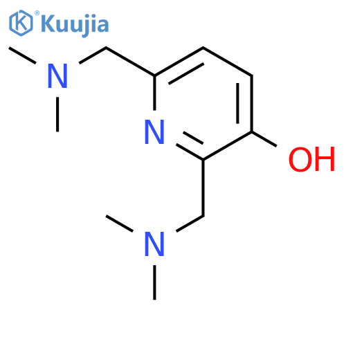2,6-bis(dimethylamino)methylpyridin-3-ol structure