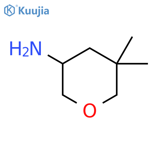 5,5-dimethyloxan-3-amine structure