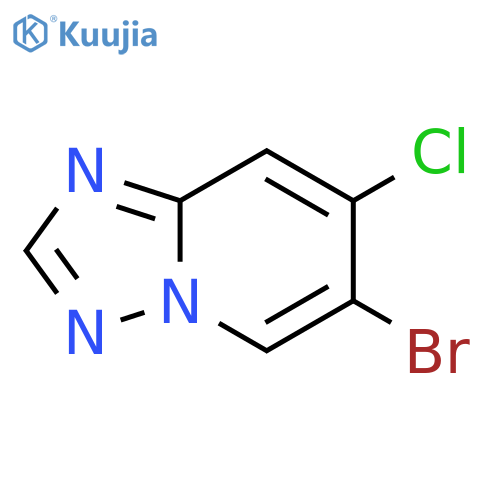 6-Bromo-7-chloro[1,2,4]triazolo[1,5-a]pyridine structure