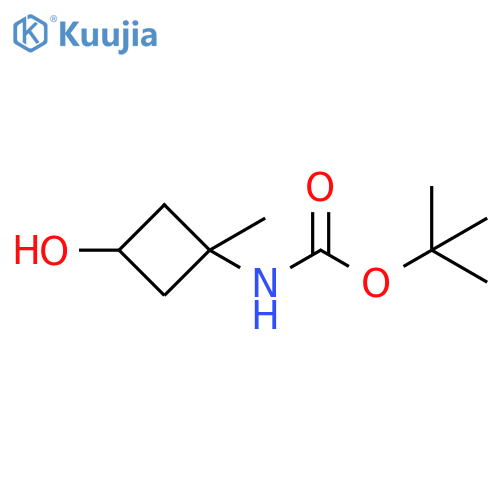 tert-butyl N-(3-hydroxy-1-methyl-cyclobutyl)carbamate structure