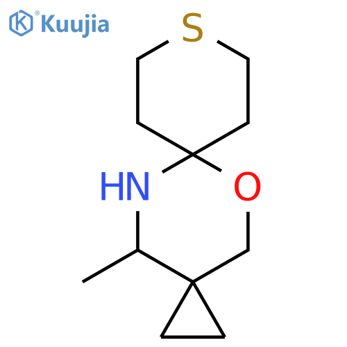 13-methyl-5-oxa-9-thia-12-azadispiro2.2.5^{6}.2^{3}tridecane structure