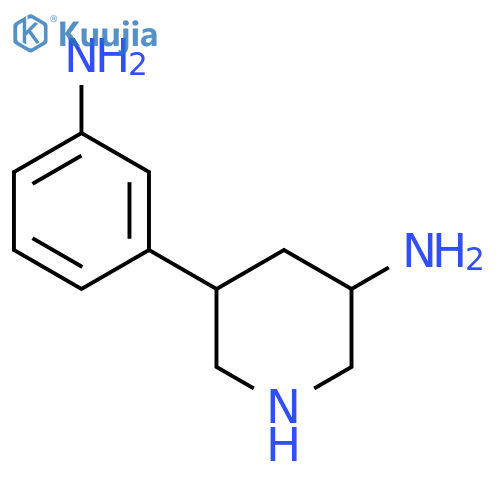 5-(3-aminophenyl)piperidin-3-amine structure
