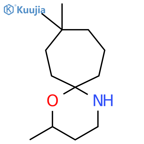 2,9,9-trimethyl-1-oxa-5-azaspiro5.6dodecane structure