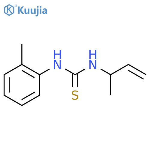 3-(but-3-en-2-yl)-1-(2-methylphenyl)thiourea structure