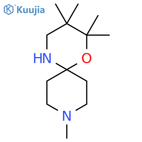 2,2,3,3,9-pentamethyl-1-oxa-5,9-diazaspiro5.5undecane structure