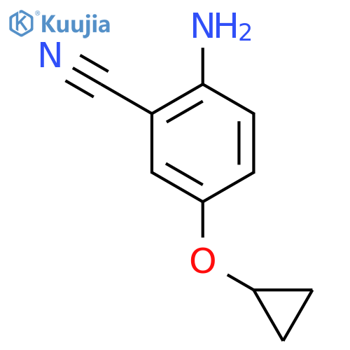 2-amino-5-cyclopropoxybenzonitrile structure