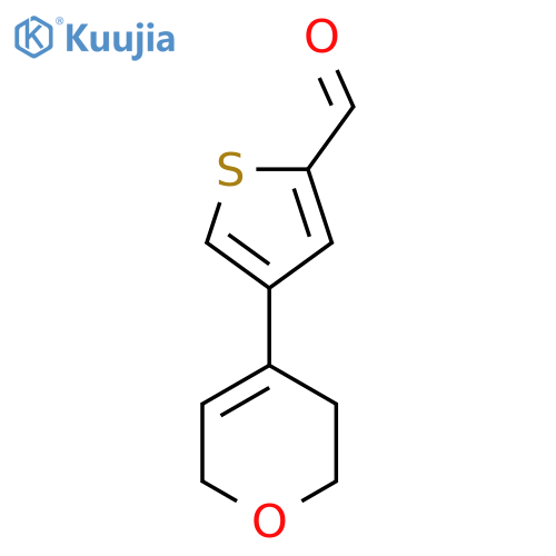 4-(3,6-dihydro-2H-pyran-4-yl)thiophene-2-carbaldehyde structure