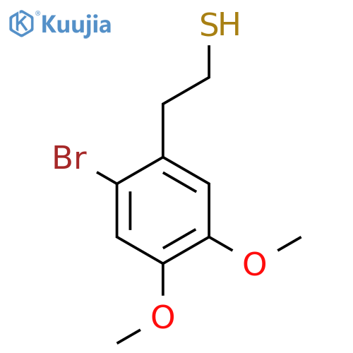 2-(2-bromo-4,5-dimethoxyphenyl)ethane-1-thiol structure