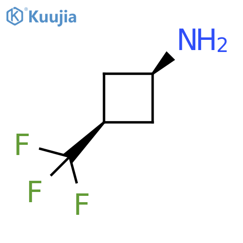Cyclobutanamine, 3-(trifluoromethyl)-, cis- structure