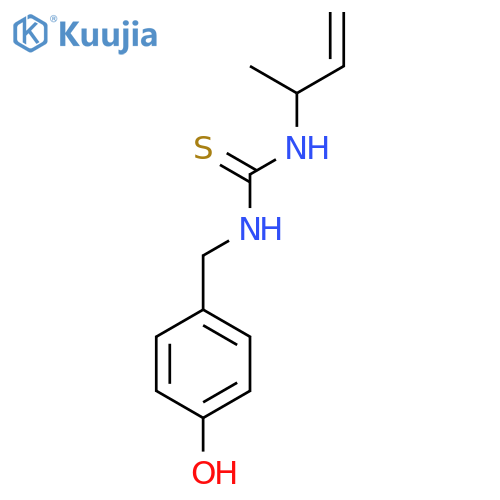 3-(but-3-en-2-yl)-1-(4-hydroxyphenyl)methylthiourea structure