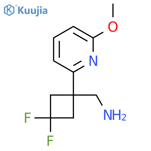 3,3-difluoro-1-(6-methoxypyridin-2-yl)cyclobutylmethanamine structure