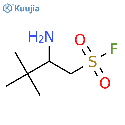 2-amino-3,3-dimethylbutane-1-sulfonyl fluoride structure