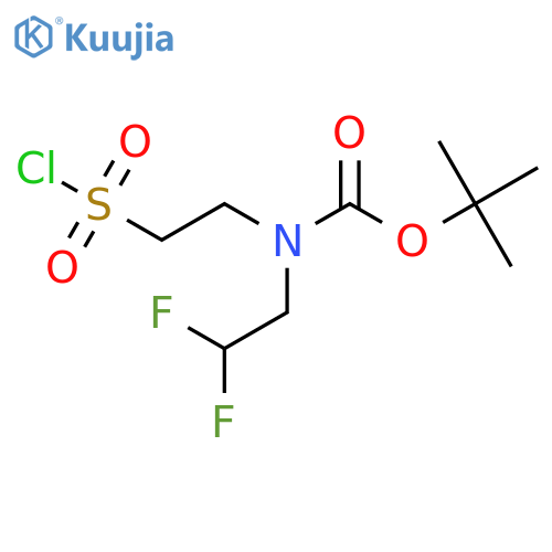tert-butyl N-2-(chlorosulfonyl)ethyl-N-(2,2-difluoroethyl)carbamate structure