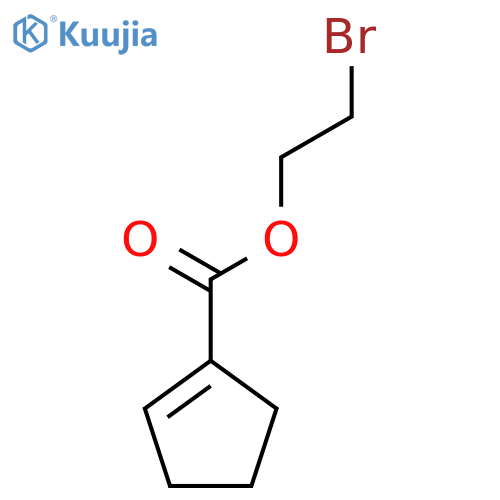 2-bromoethyl cyclopent-1-ene-1-carboxylate structure