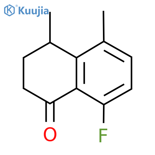 8-fluoro-4,5-dimethyl-1,2,3,4-tetrahydronaphthalen-1-one structure