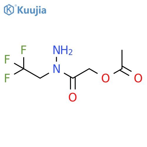 N-(2,2,2-trifluoroethyl)hydrazinecarbonylmethyl acetate structure