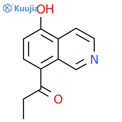 1-(5-hydroxyisoquinolin-8-yl)propan-1-one structure