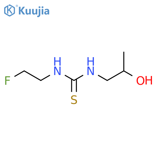 3-(2-fluoroethyl)-1-(2-hydroxypropyl)thiourea structure